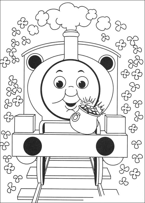 Plansa de colorat cu Trenuletul Thomas 11 3
